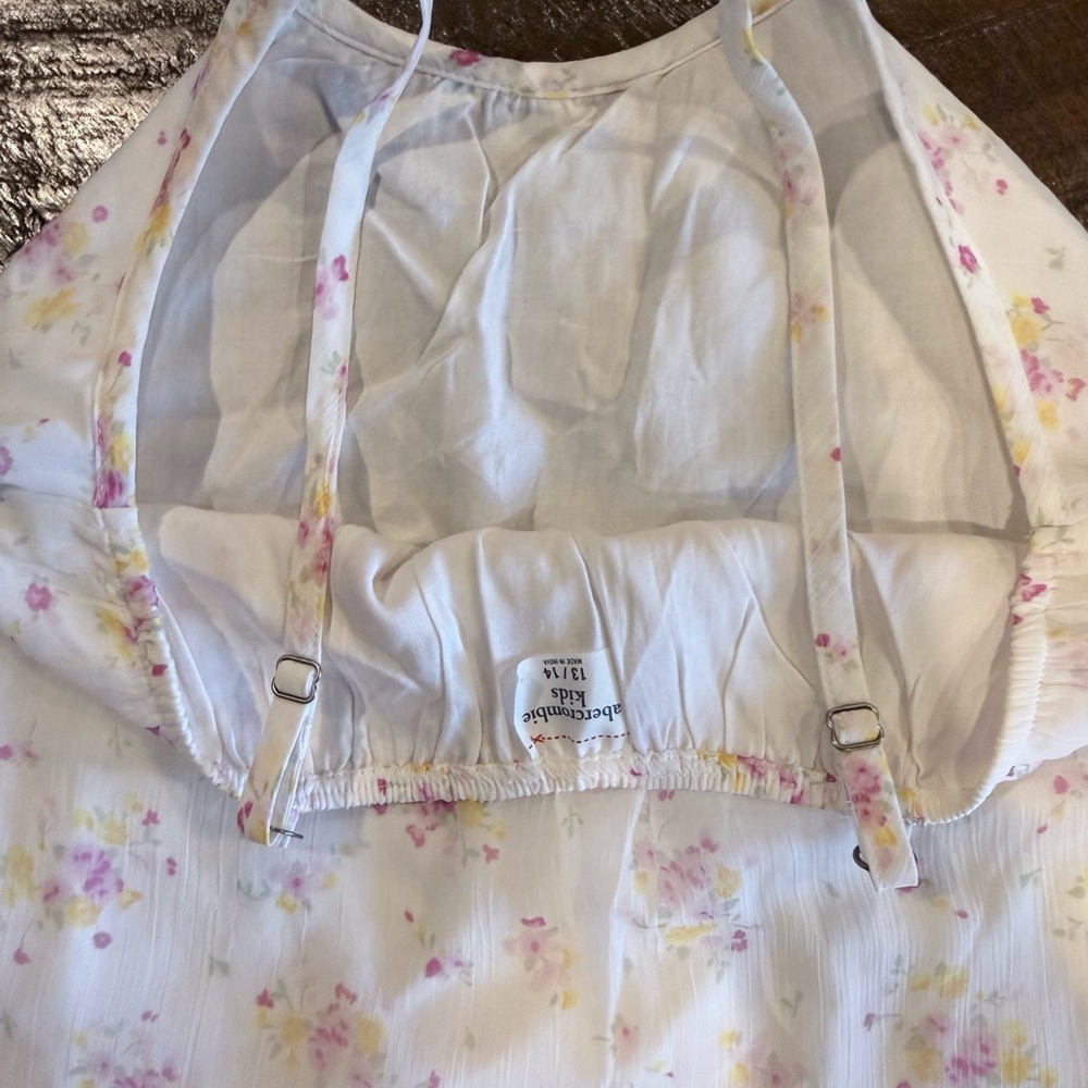 Abercrombie Kids Floral Tank Top - White and Yellow - Picture 5 of 5